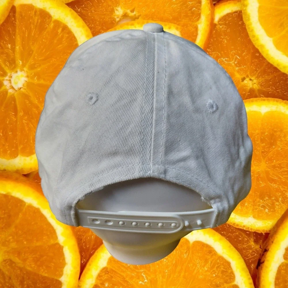 Womens White Baseball Cap Love‎ Rainbow Embroidered Adjustable Strap One Size